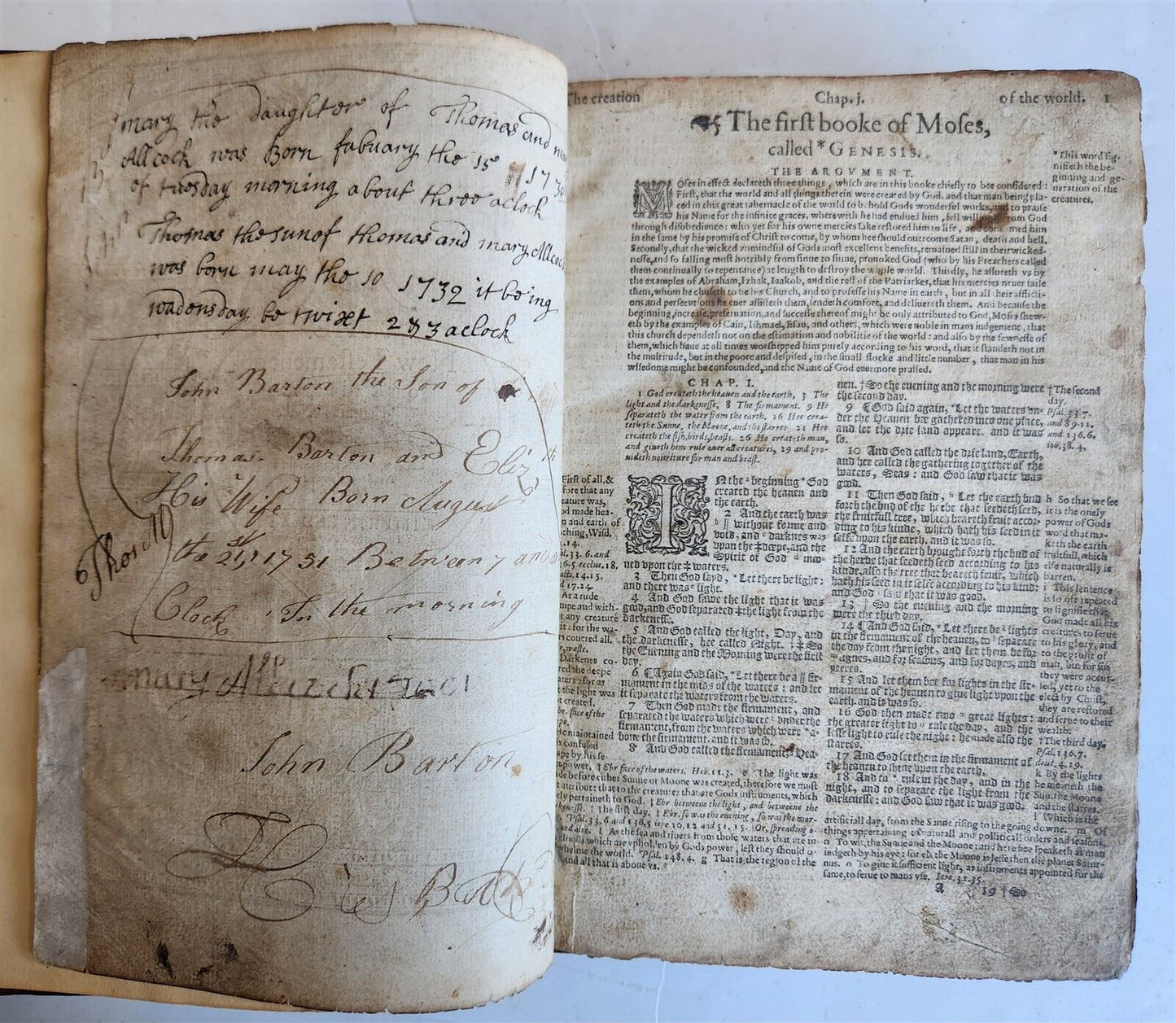 1608 BIBLE in ENGLISH antique Old & New Testament printed by ROBERT BARKER