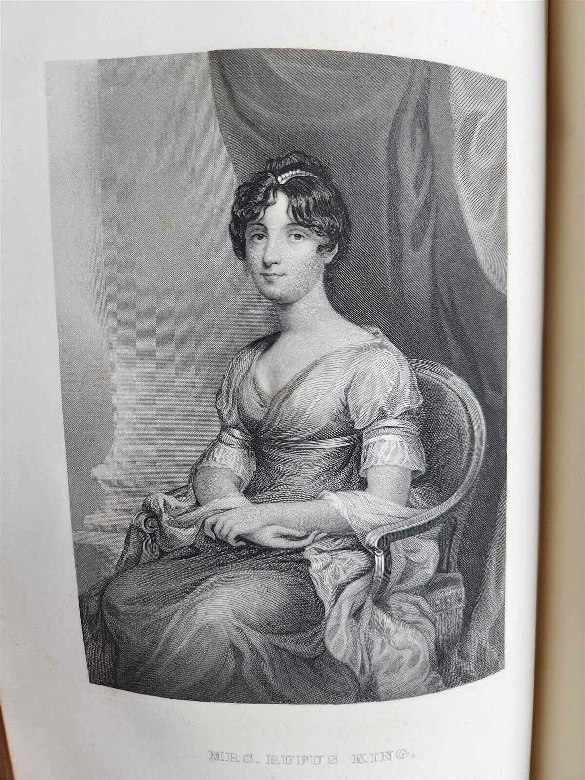 1859 REPUBLICAN COURT AMERICAN SOCIETY by R. GRISWOLD antique WOMEN PORTRAITS