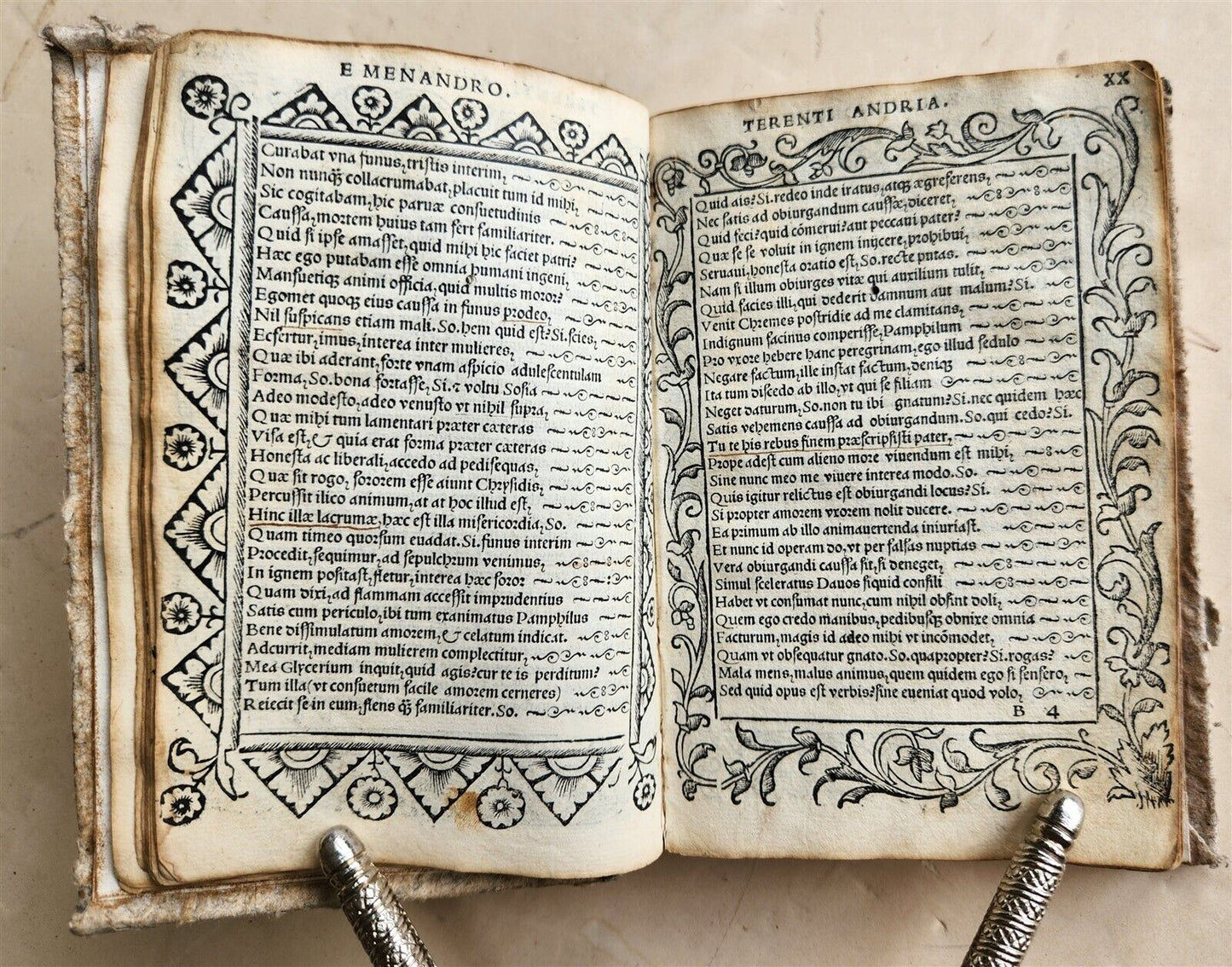 1511 POST-INCUNABULA EDITION of TERENCE antique RARE