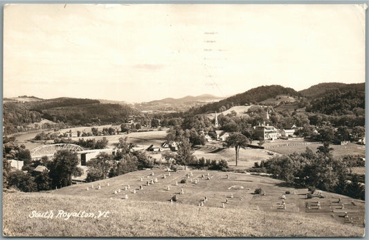 SO. ROYALTON VT GENERAL VIEW 1937 VINTAGE REAL PHOTO POSTCARD RPPC