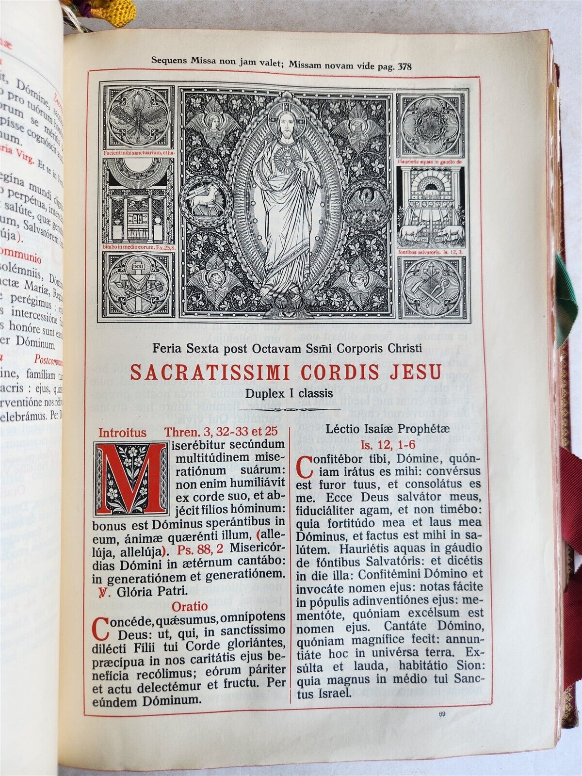 1929 MISSALE ROMANUM antique MASSIVE FOLIO FINE LEATHER BINDING
