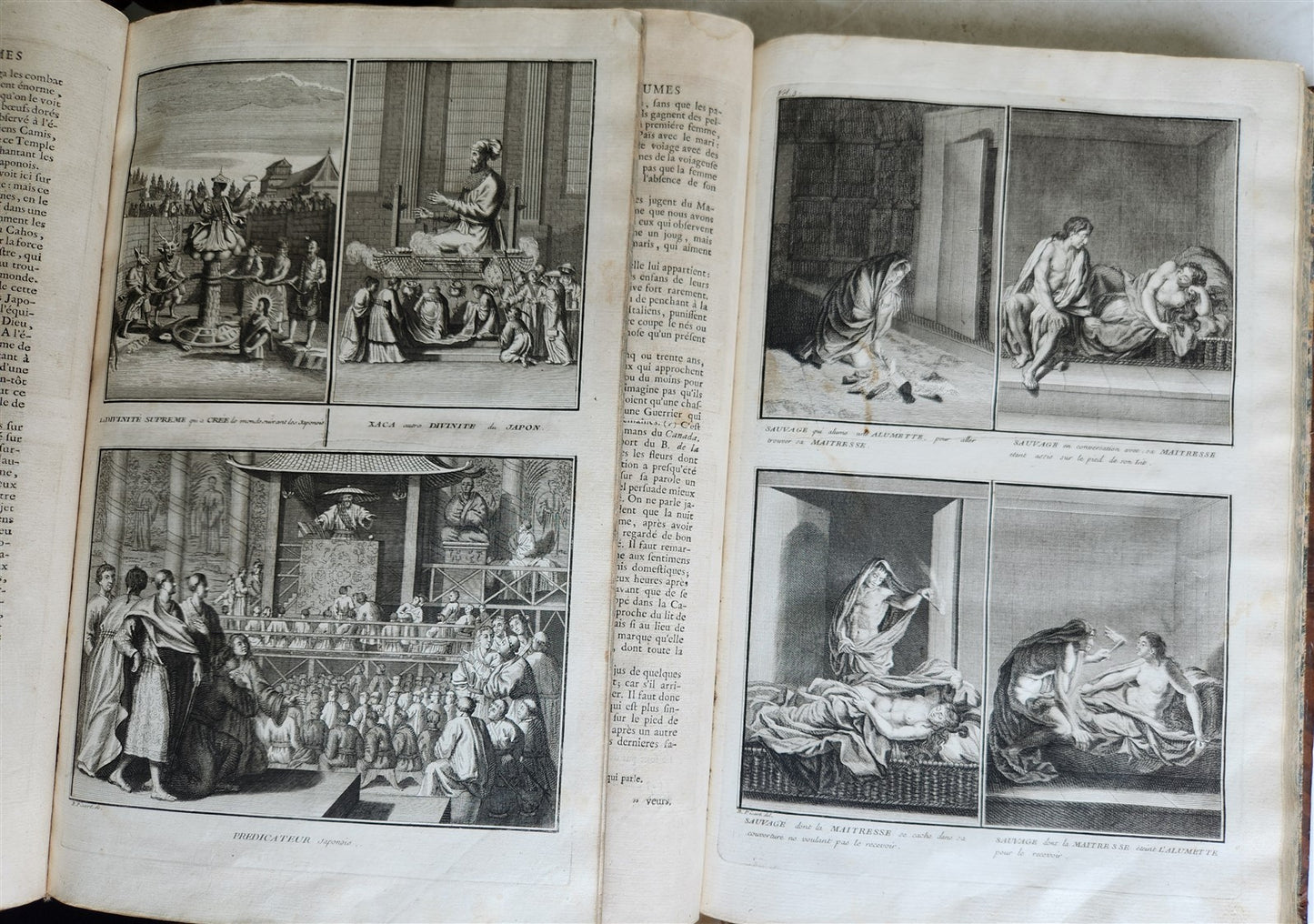 1741 HISTOIRE des CEREMONIES et COUTUMES de PEUPLES DU MONDE 7 vols antique