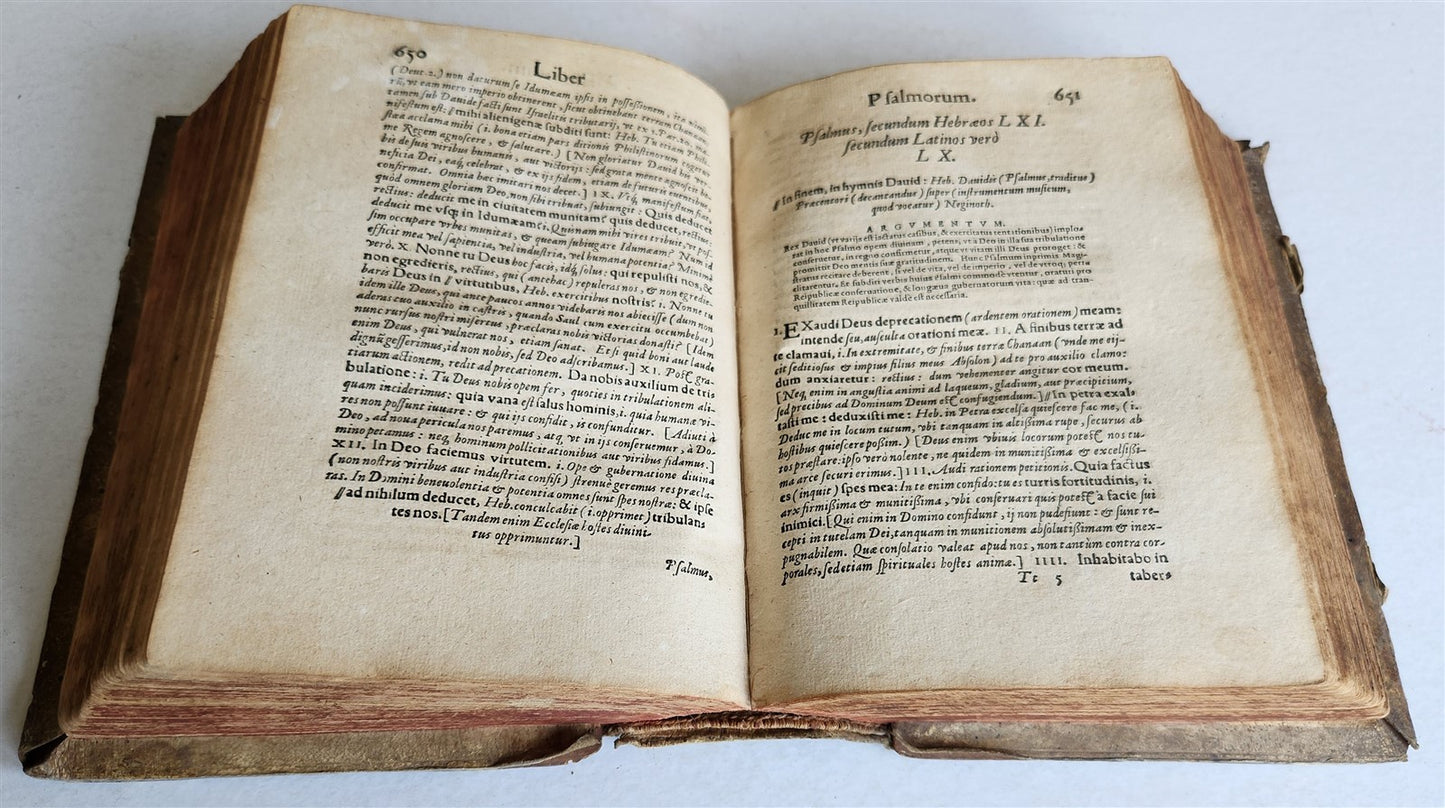 1578 BIBLE in LATIN OLD TESTAMENT ANTIQUE 16th CENTURY PIGSKIN BOUND L. OSIANDER