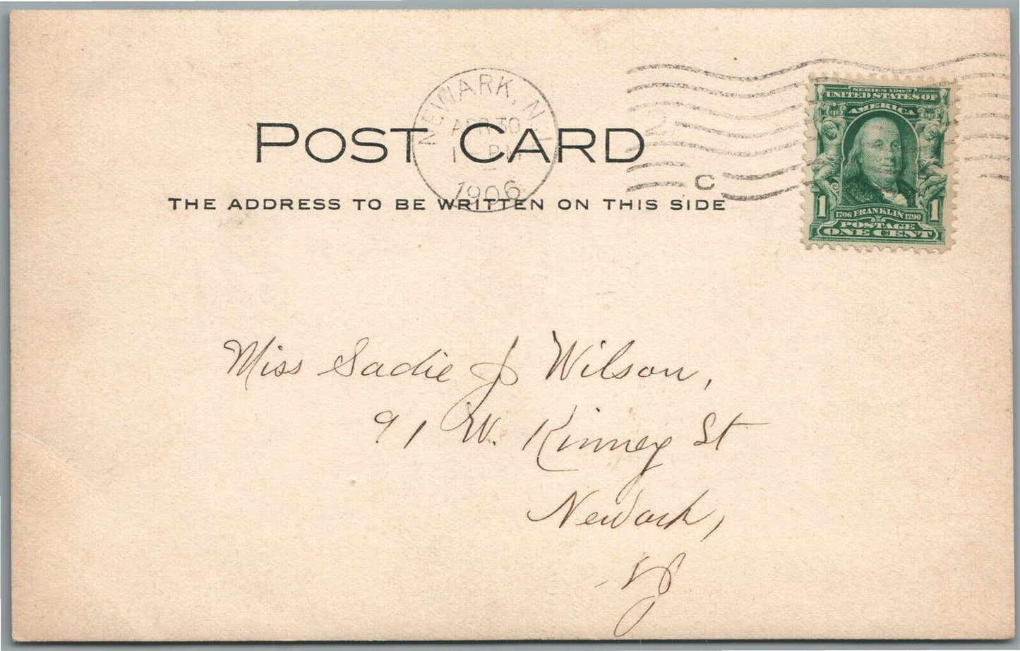 NEWARK NJ BRANCH BROOK PARK ANTIQUE REAL PHOTO POSTCARD RPPC