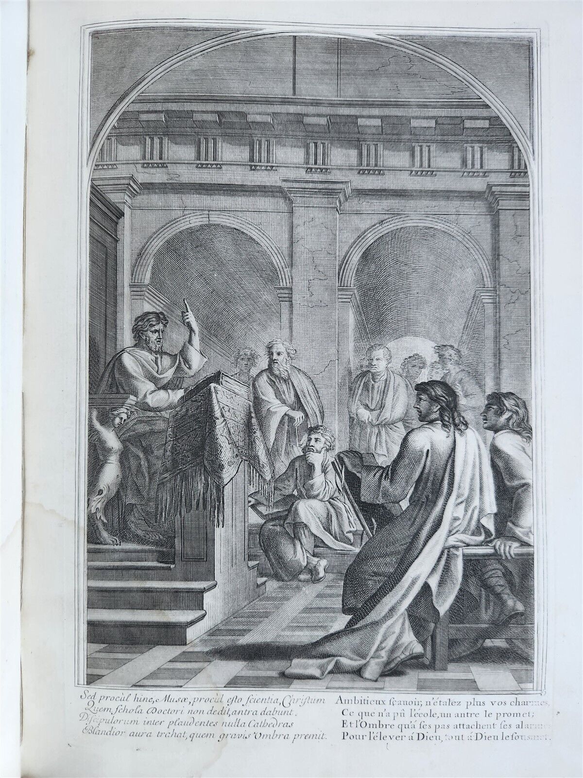 1750 LIFE of ST. BRUNO FULLY ILLUSTRATED LARGE FOLIO antique in FRENCH