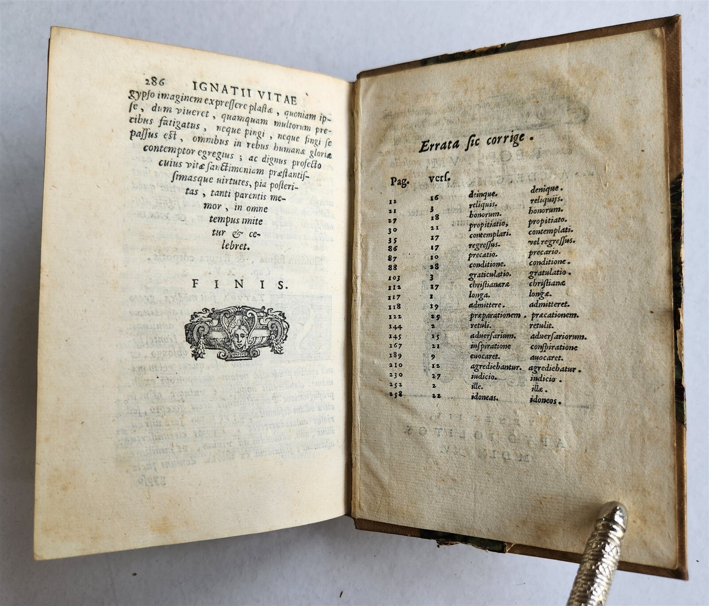 1585 IGNATII LOYOLA BIOGRAPHY antique De vita et moribus Ignatii Loiolae 16th C.