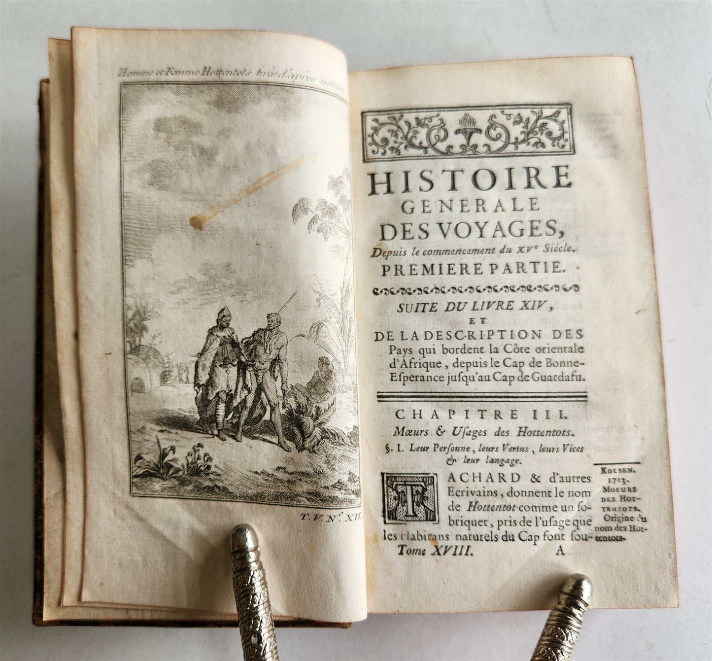 1749 HISTOIRE des VOYAGES antique vol. 18 CHINA & AFRICA illustrated MOZAMBIQUE