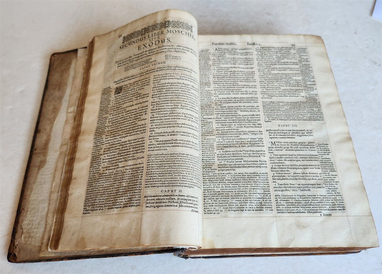 1593 BIBLE in LATIN antique LONDON ROBERT BARKER Old & New Testament FOLIO