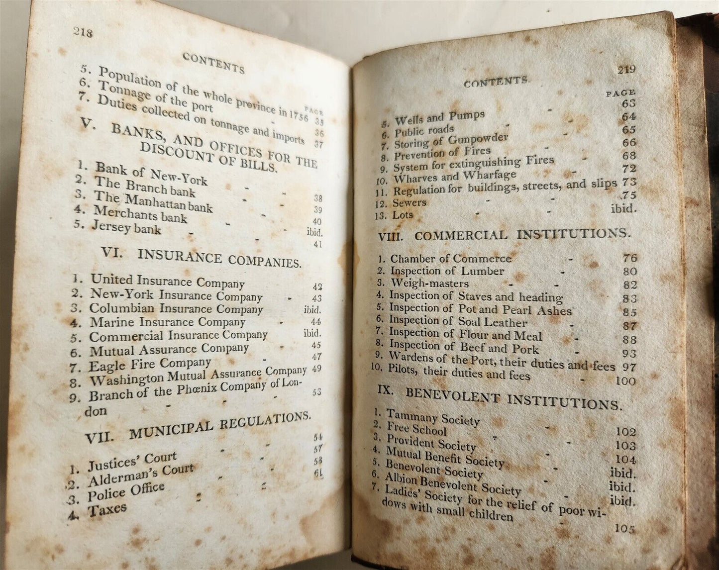 1807 THE PICTURE of NEW YORK or TRAVELLER'S GUIDE antique