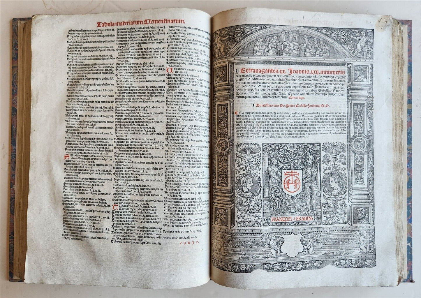 1537 POST-INCUNABULA CANON LAWS antique FOLIO 16th CENTURY