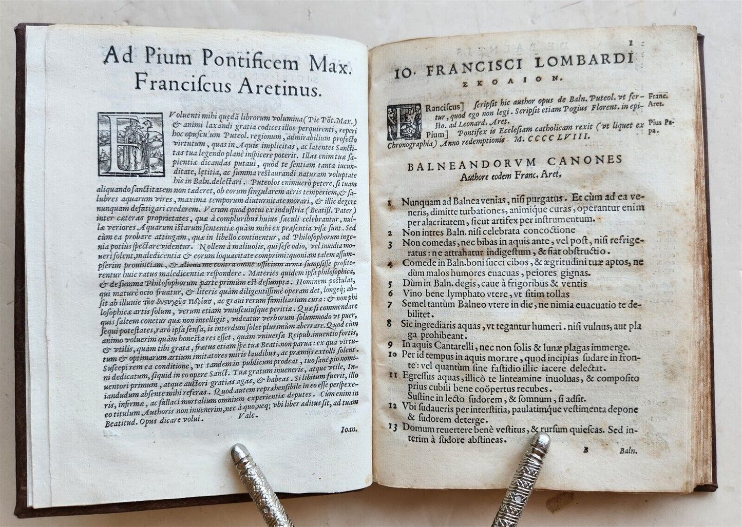 1566 Baths & other wonders of Puteoli by Lombardi antique