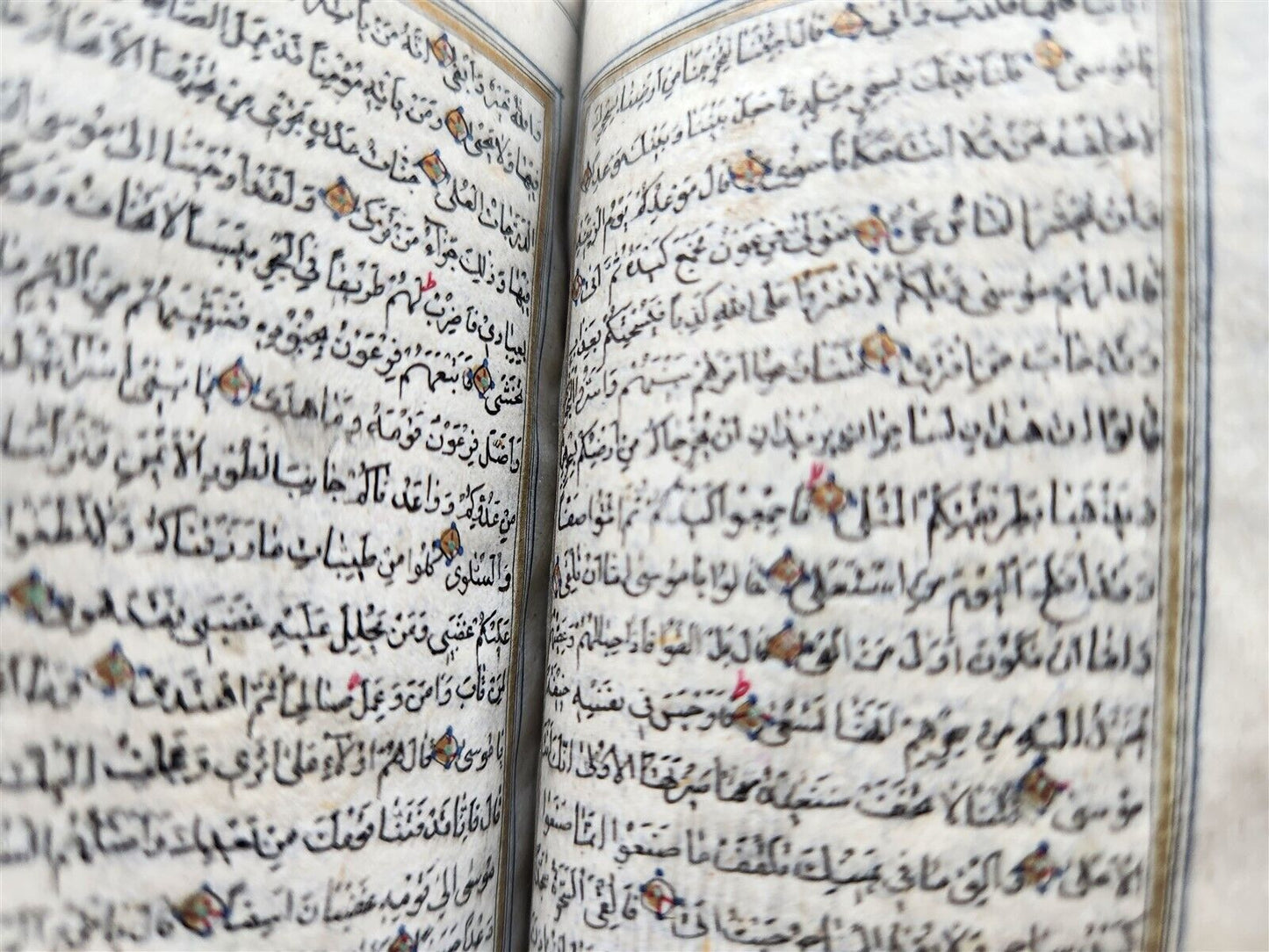 KORAN MANUSCRIPT 19th CENTURY antique QURAN book HAND WRITTEN