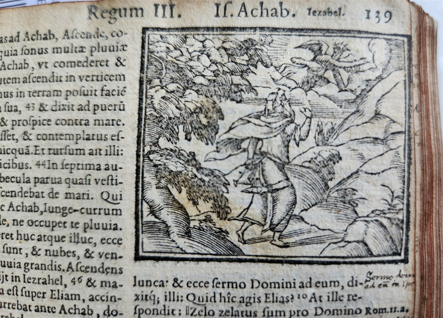 1563 BIBLE in LATIN antique ILLUSTRATED 16th century BIBLIA