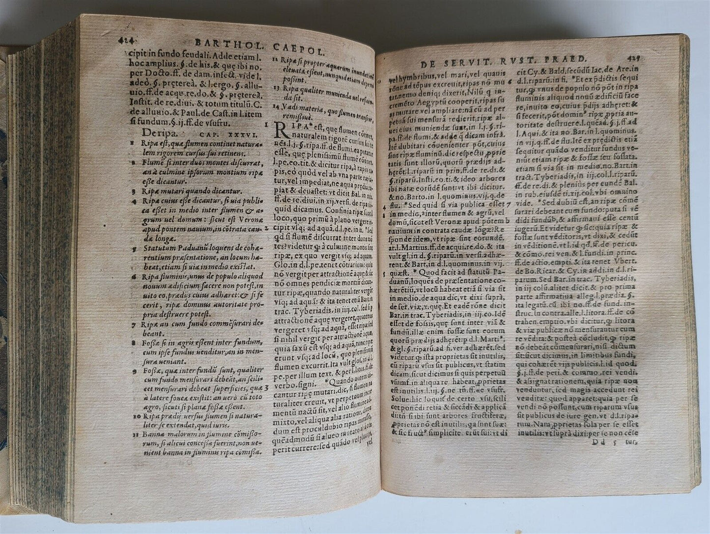 1552 LAW BOOK antique Varii Tractatus D. Bartholemaei Caepollae Veronensis 16 c.