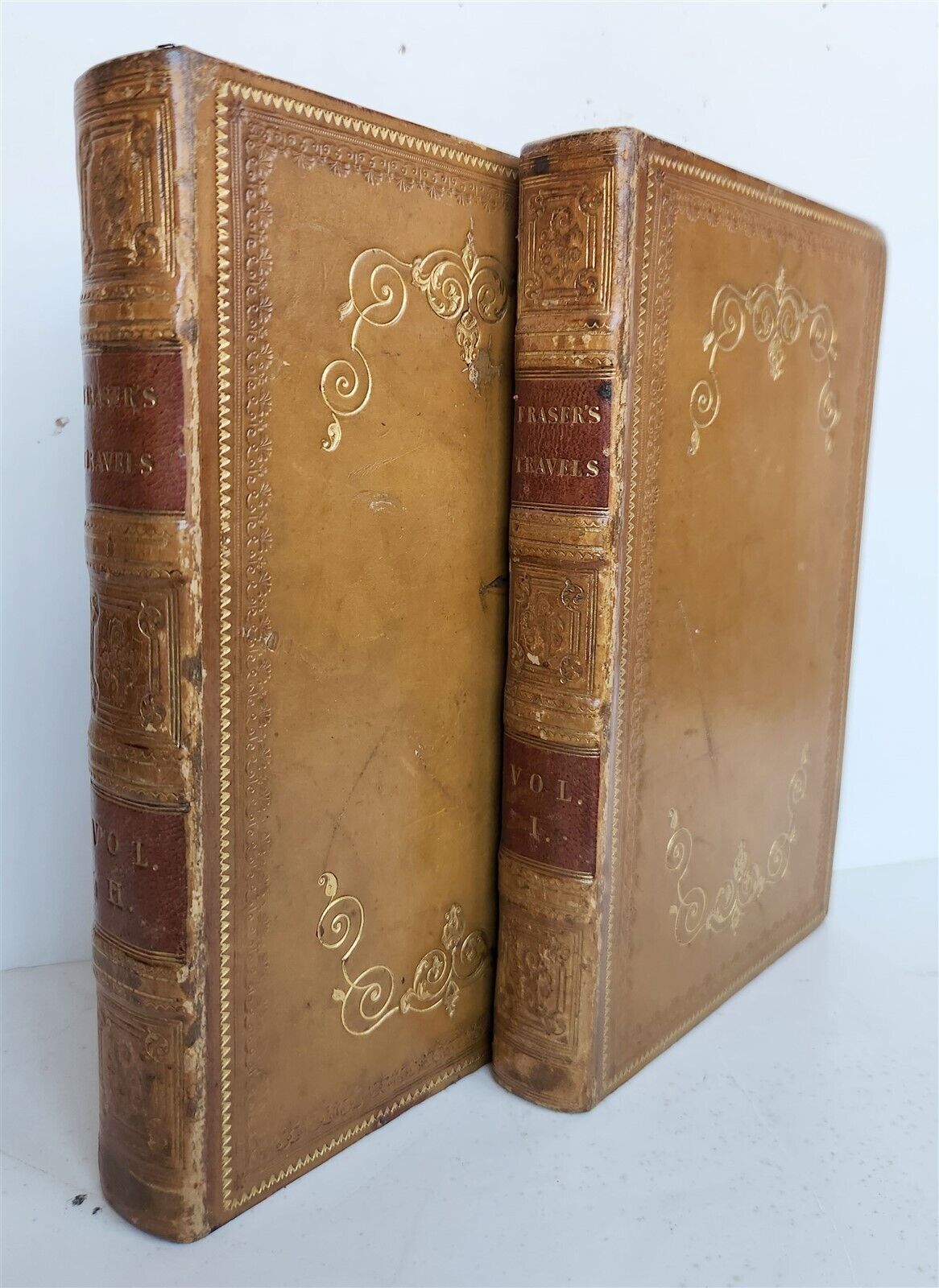 1840 TRAVELS in KOORDISTAN MESOPOTAMIA by Fraser J. Baillie 2 VOLUMES antique