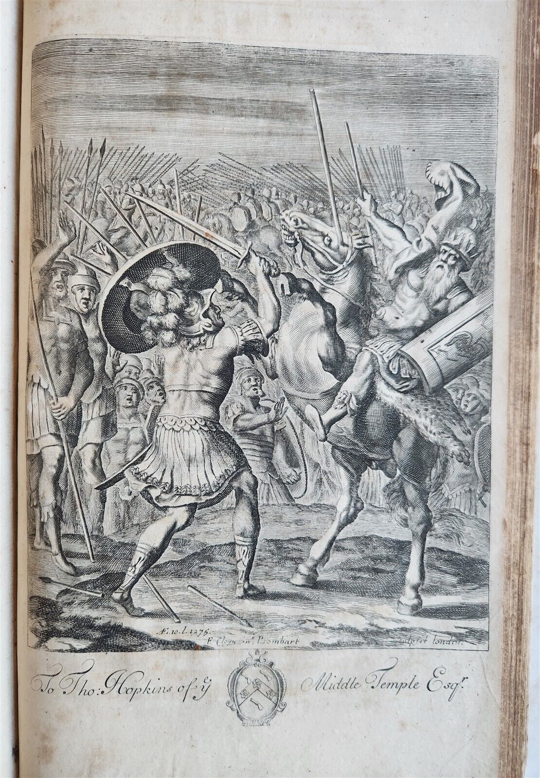 1697 WORKS of VIRGIL by DRYDEN antique ILLUSTRATED w/ 101 AMAZING PLATES