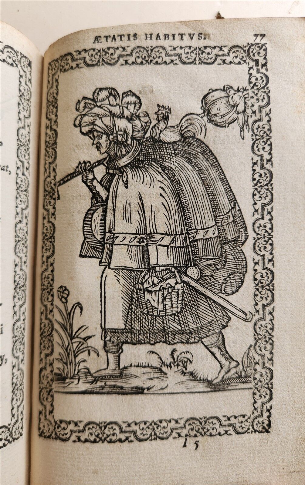 1572 FAMOUS COSTUME WORK Jacobi Sluperii antique ILLUSTRATED w/119 WOODCUTS RARE