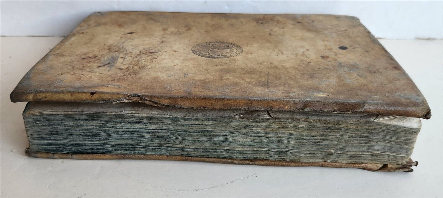 1659 FIGURES OF THE BIBLE in DUTCH antique ILLUSTRATED w/ 233 ENGRAVINGS vellum