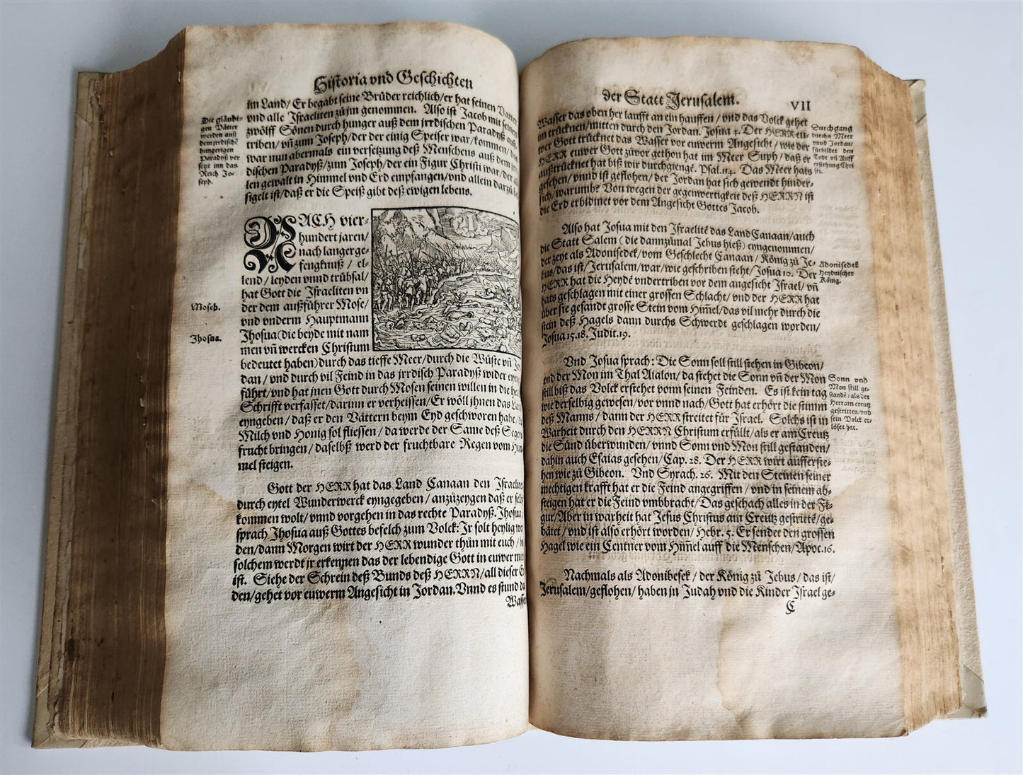 1563 JERUSALEM ANCIENT CAPITAL of JEWS antique ILLUSTRATED FOLIO in GERMAN