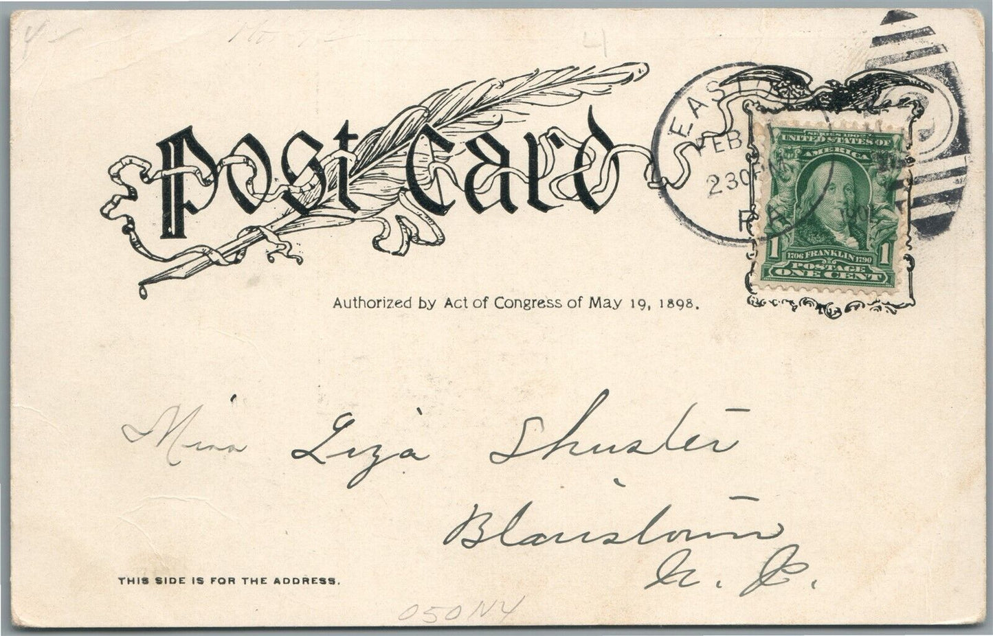 PHILLIPSBURG NJ SOUTH MAIN STREET HIGH SCHOOL ANTIQUE POSTCARD