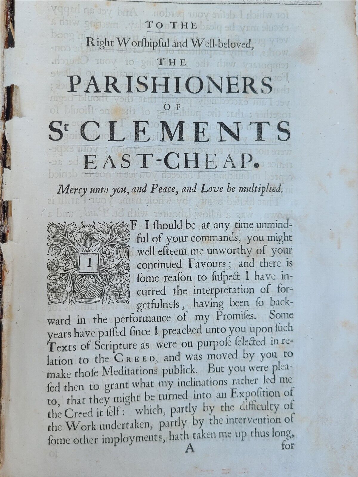 1692 EXPOSITION of the CREED by John Pearson antique FOLIO in ENGLISH theology