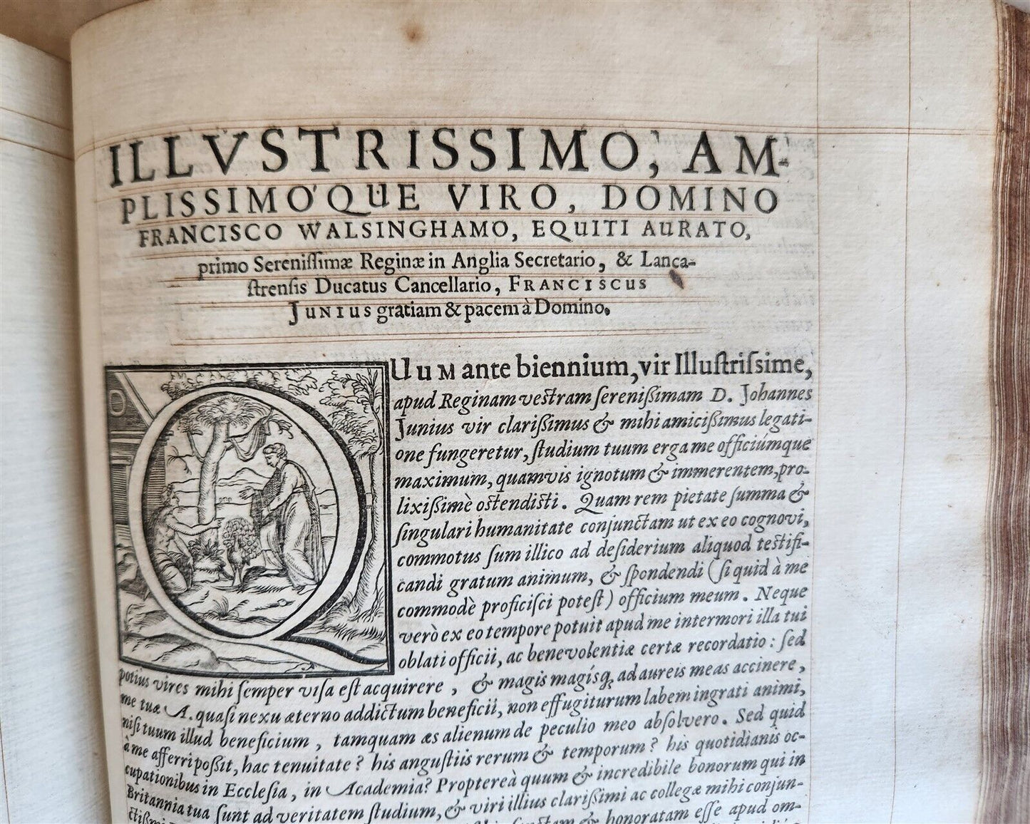 1593 BIBLE in LATIN antique LONDON ROBERT BARKER Old & New Testament FOLIO