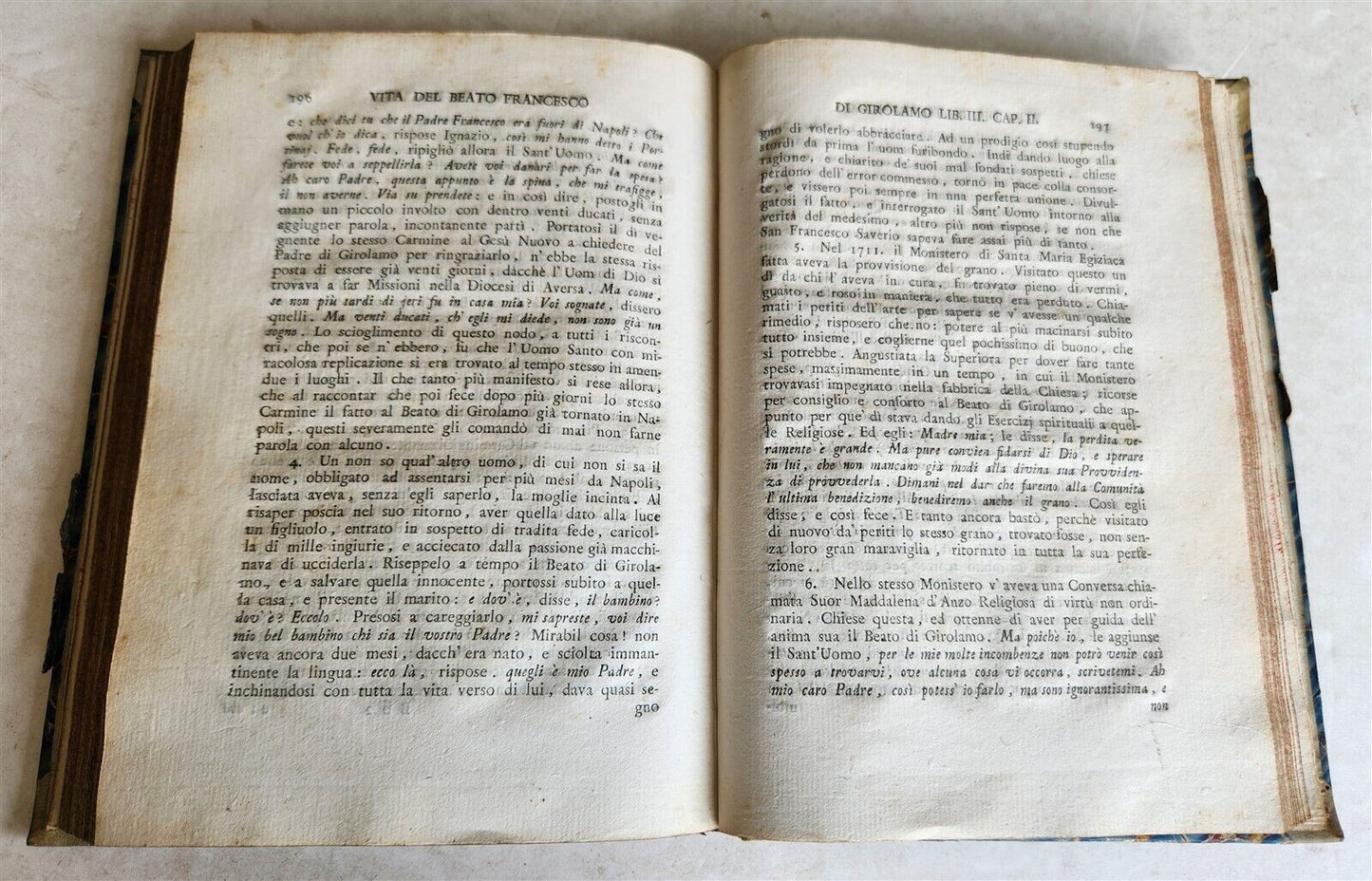 1806 VITA del B.FRANCESCO di GIROLAMO antique Vellum in ITALIAN