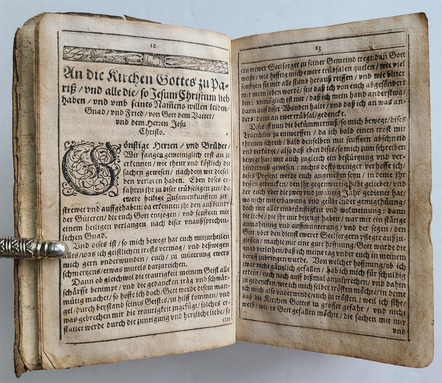 1623 WALDENSIAN CHRONICLE SWISS THEOLOGY & HISTORY antique vellum bound