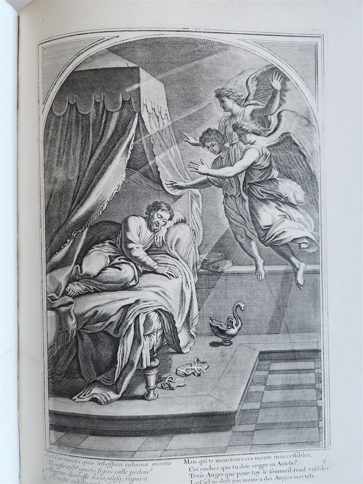 1750 LIFE of ST. BRUNO FULLY ILLUSTRATED LARGE FOLIO antique in FRENCH