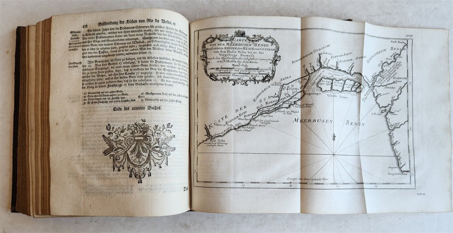 1749 TRAVELS HISTORY ILLUSTRATED antique AFRICA Guinea Benin Angola Loango Congo