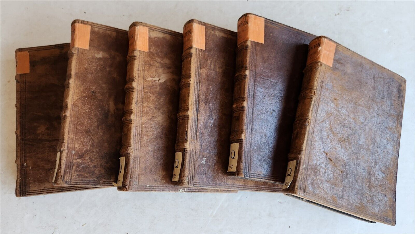 1693 TERTULLIAN antique 6 VOLUMES in LATIN 17th CENTURY