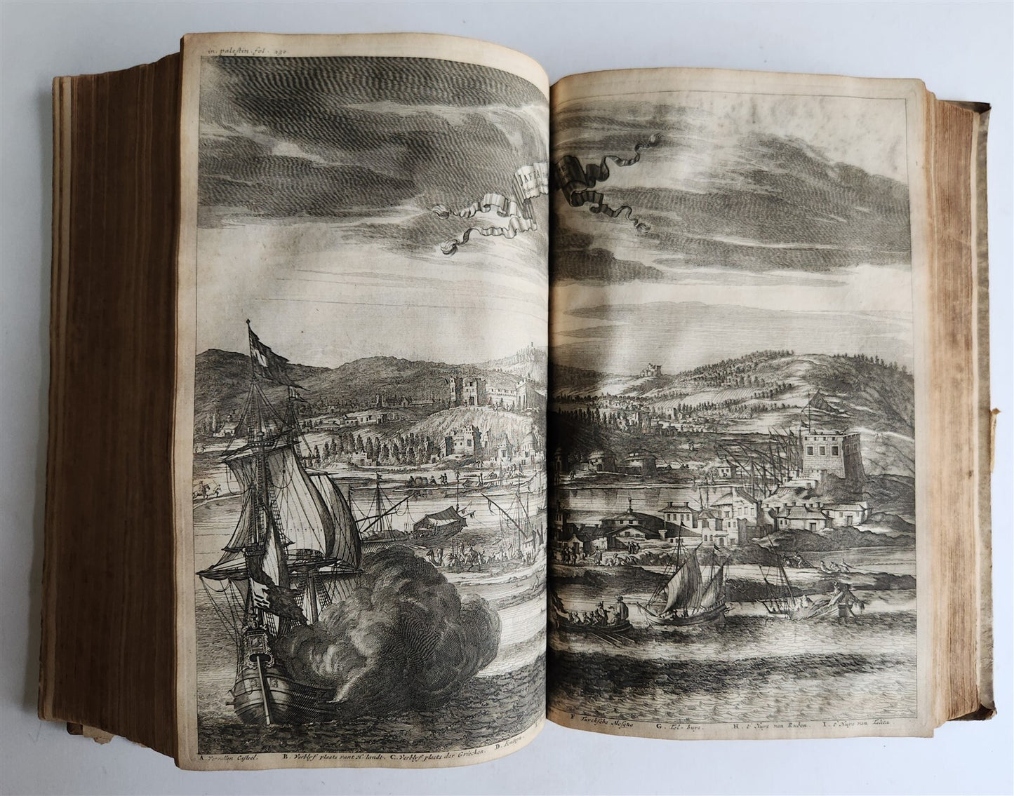 1677 TRAVELS to PALESTINE SYRIA & HOLY LAND antique FOLIO ILLUSTRATED w/ MAPS