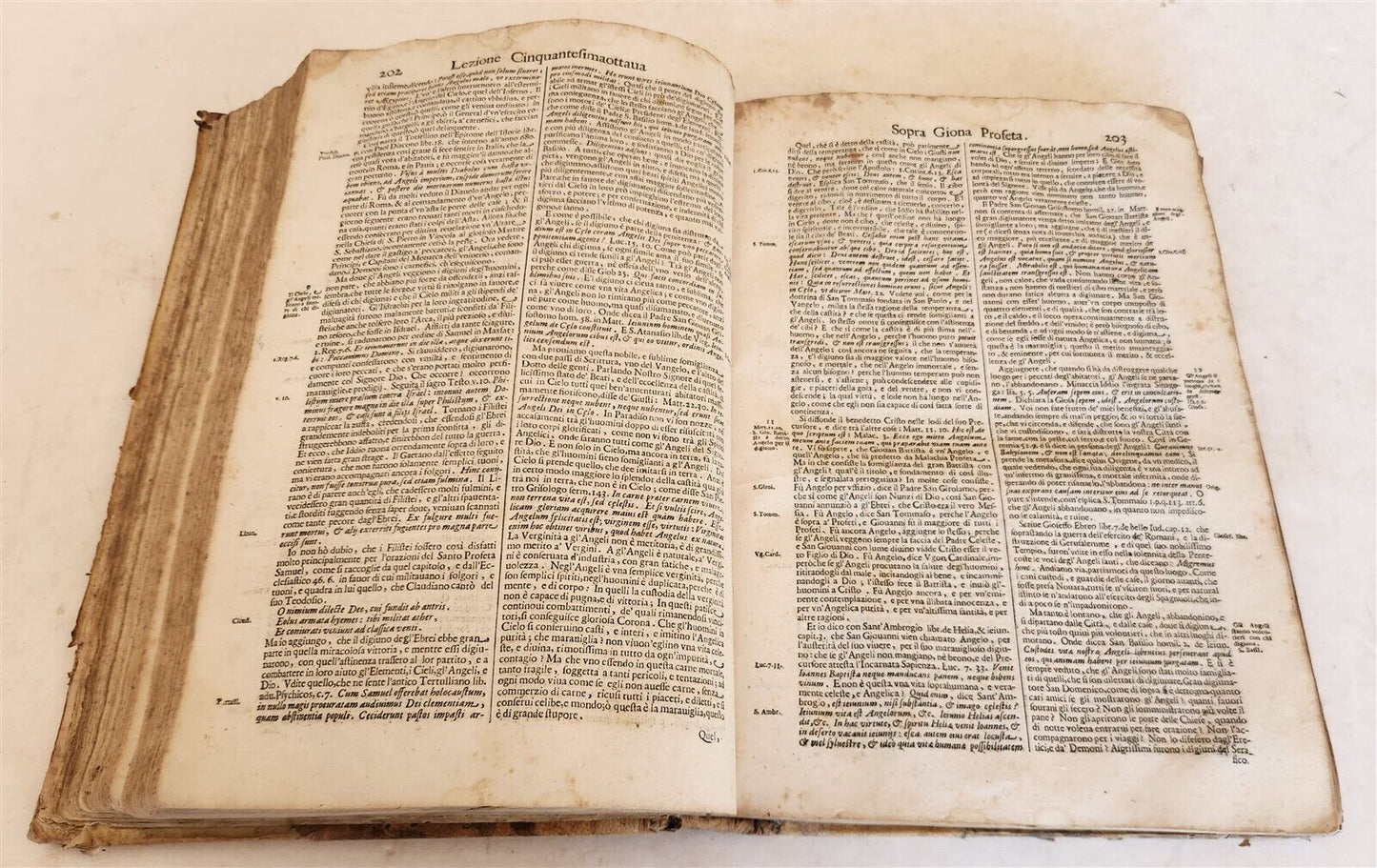 1670 LEZIONI MORALE SOPRA GIONA PROFETA antique LESSONS on JOHAN THE PROPHET