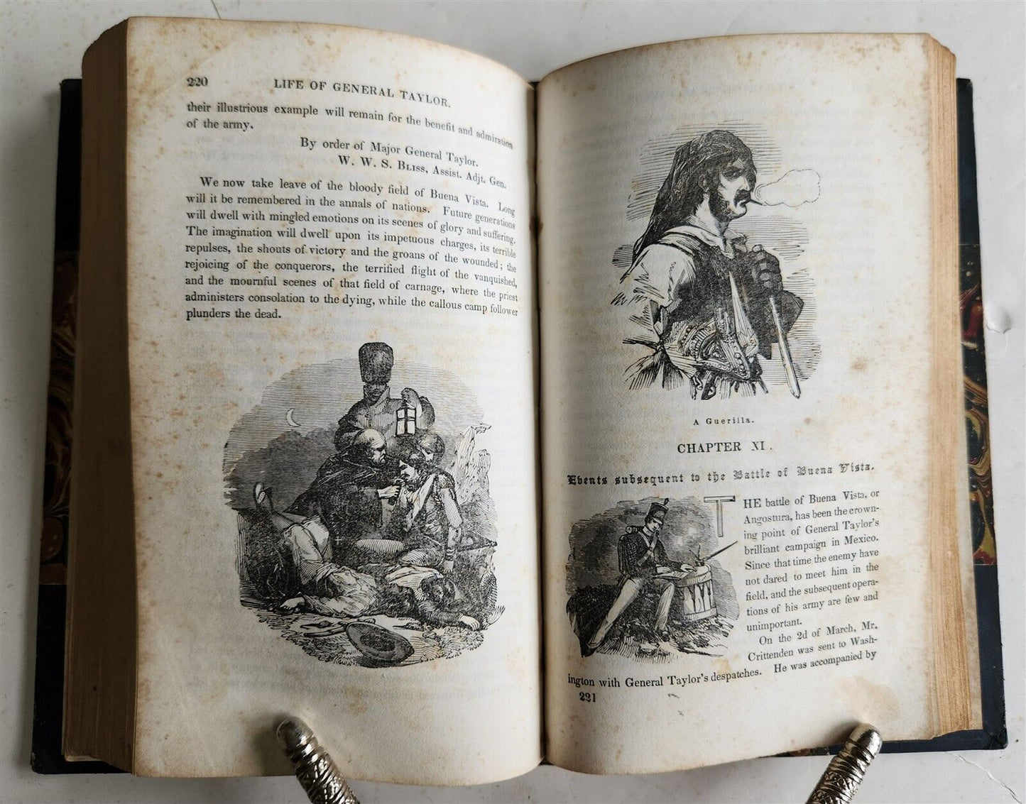 1847 LIFE of MAJOR GENERAL ZACHARY TAYLOR by JOHN FROST antique AMERICANA