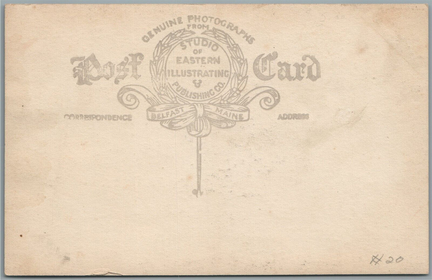 BIDDEFORD ME TRULL HOSPITAL ANTIQUE REAL PHOTO POSTCARD RPPC