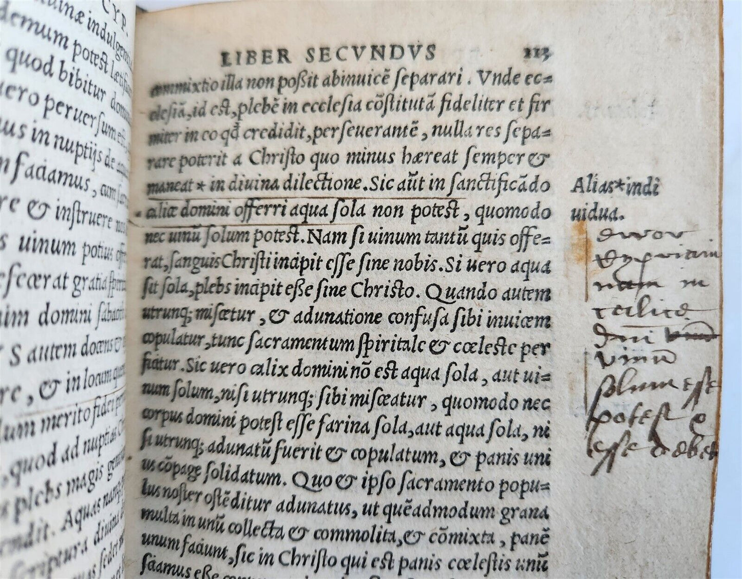 1524 OPERUM DIVI CAECILII CYPRIANI antique 16th CENTURY post-incunabula