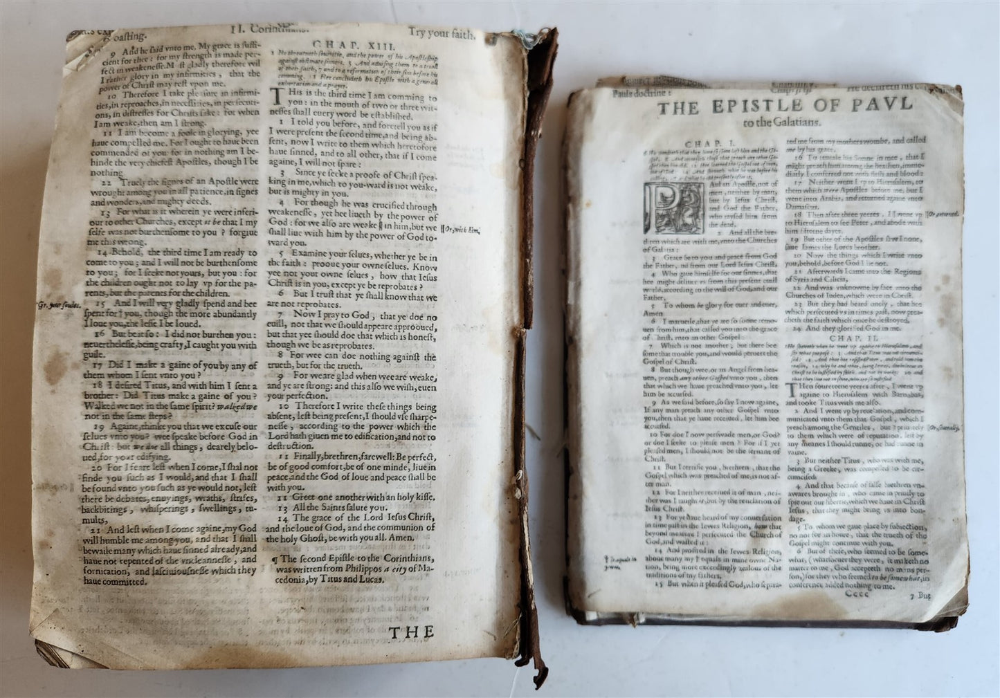 1629 BIBLE in ENGLISH antique ILLUSTRATED Old & New Testament
