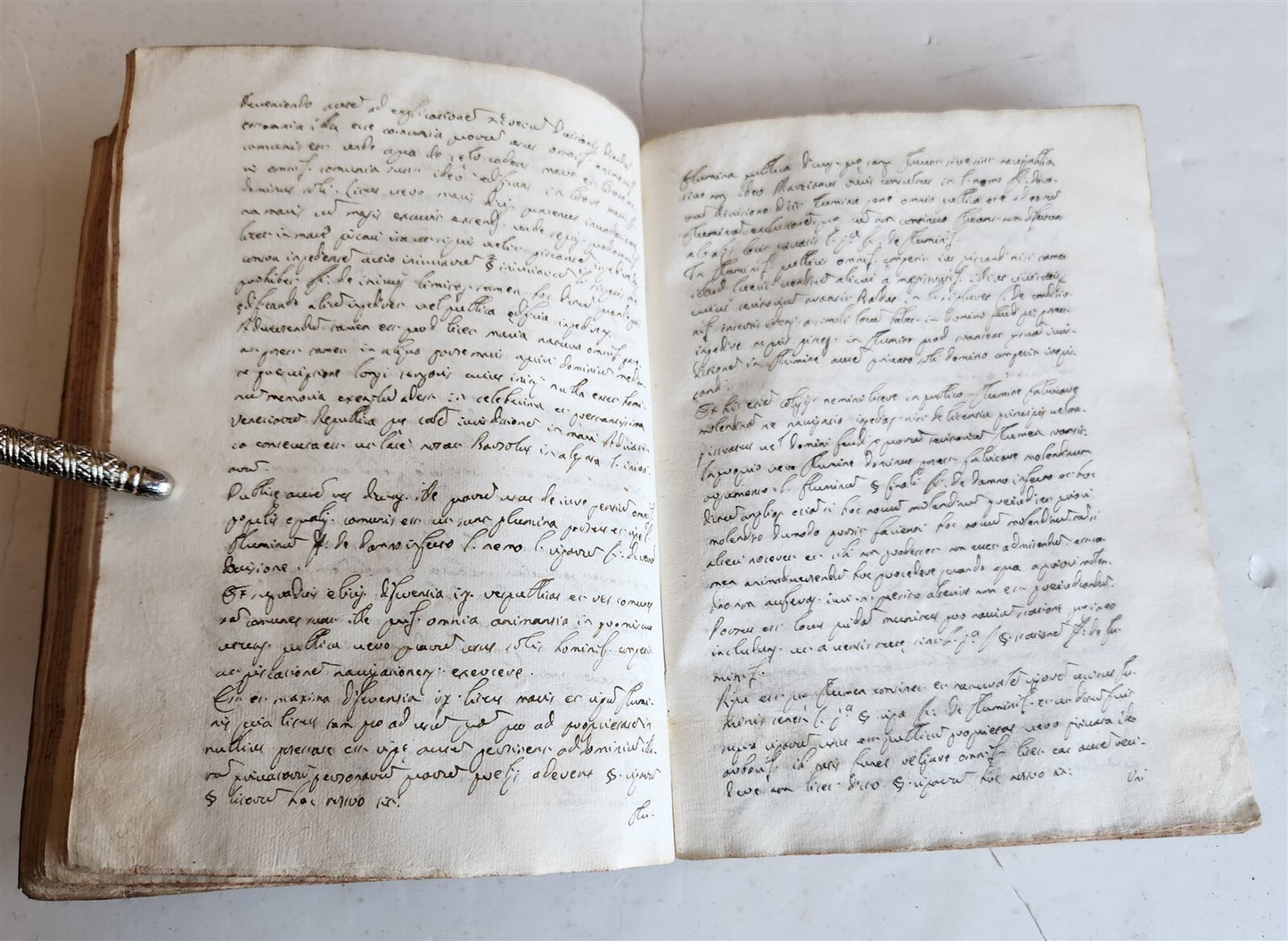 18th cent. MANUSCRIPT ROMAN LAW BOOK Institutiones Juris Civilis VELLUM antique