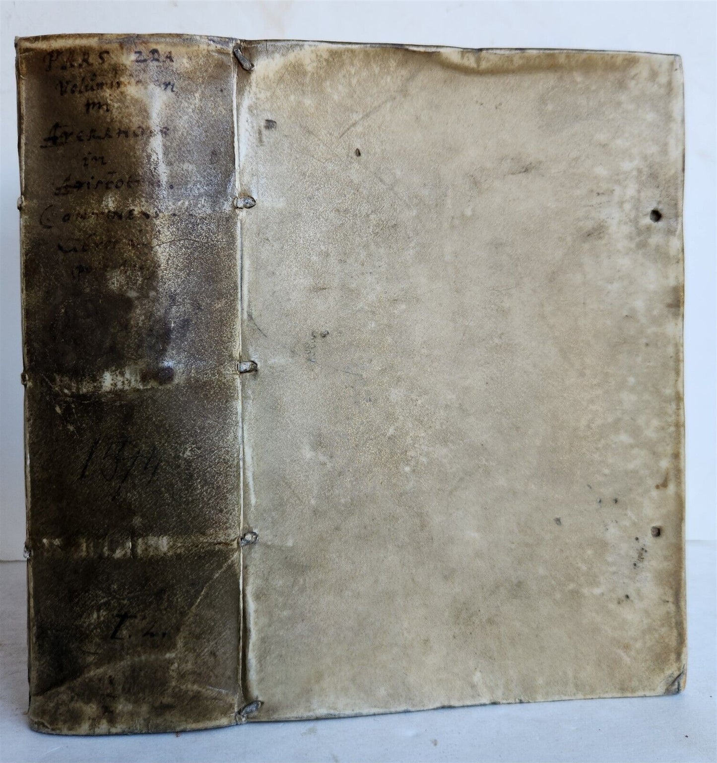 1574 ARISTOTLE COMMENTARY by IBN RUSHD antique ILLUSTRATED 16 century VELLUM