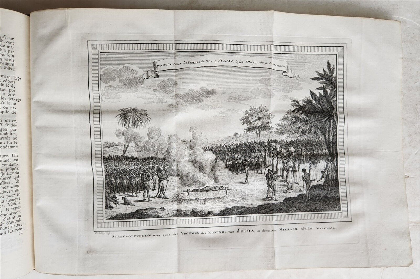 1748 TRAVELS TO AFRICA antique ILLUSTRATED Histoire generale des voyages vol. 5