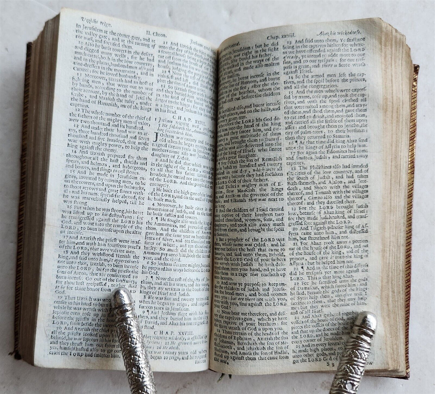 1655 BIBLE in ENGLISH antique LONDON John Field RED MOROCCO BINDING