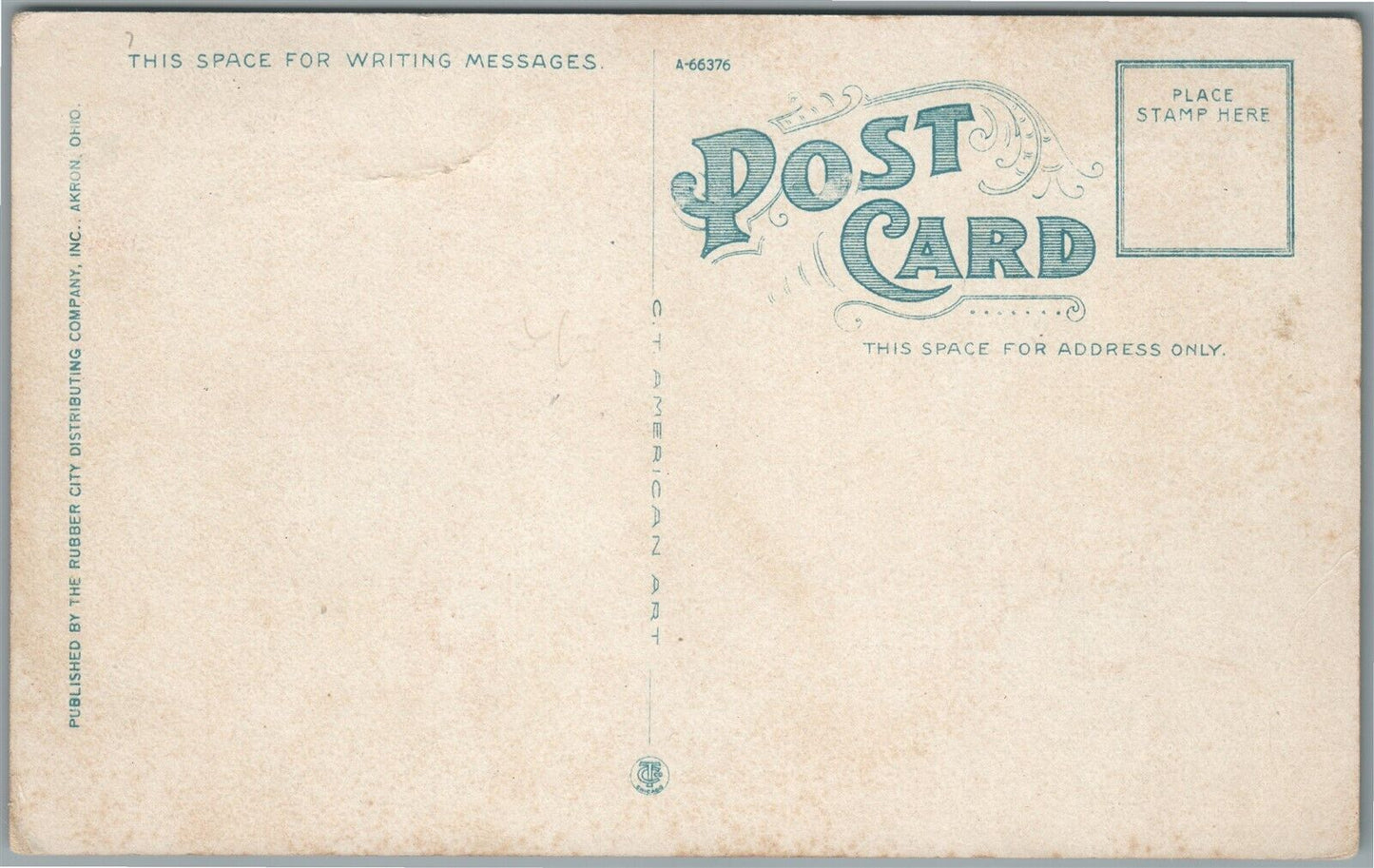 AKRON OH UNION RAILROAD STATION RAILWAY DEPOT VINTAGE POSTCARD