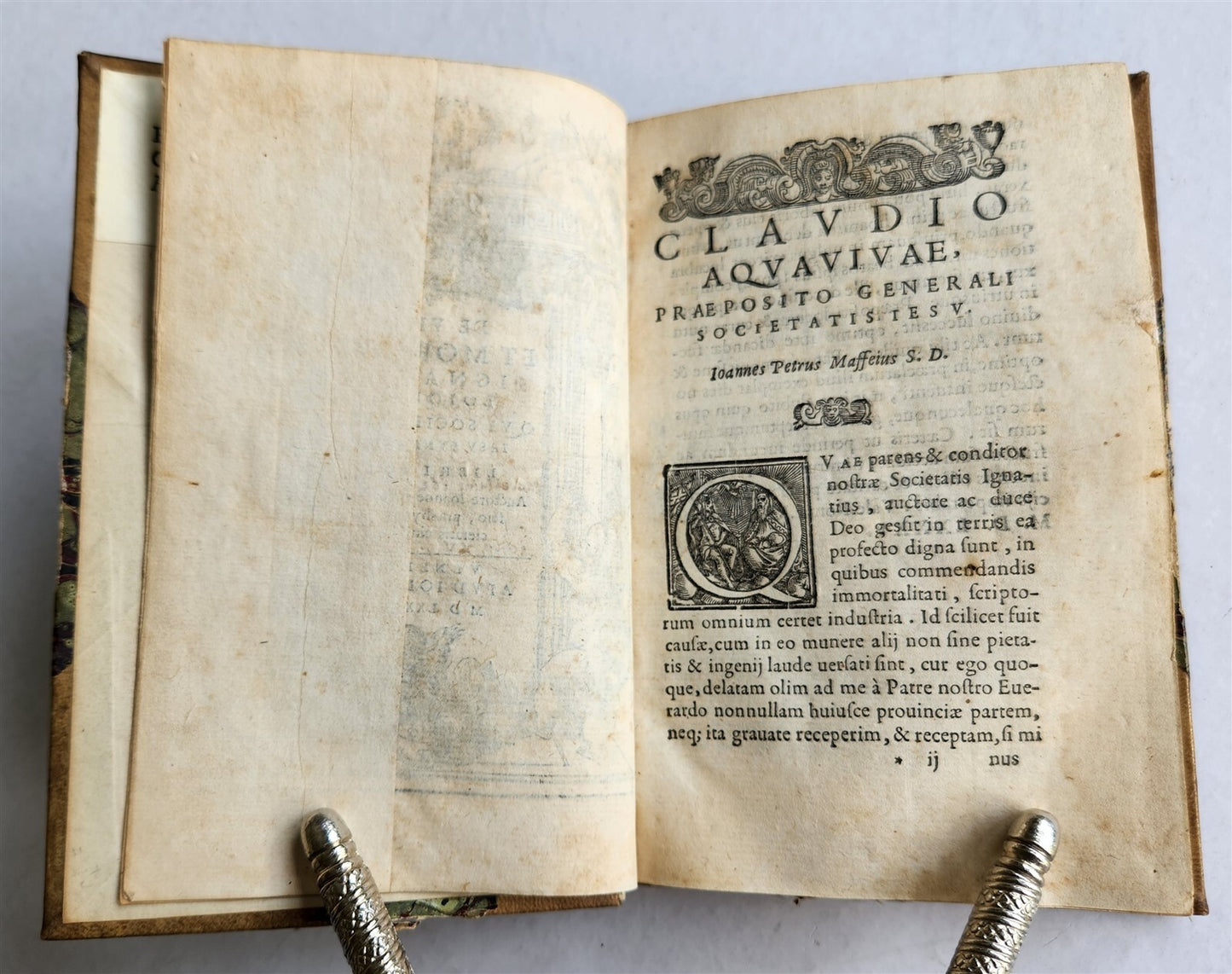 1585 IGNATII LOYOLA BIOGRAPHY antique De vita et moribus Ignatii Loiolae 16th C.