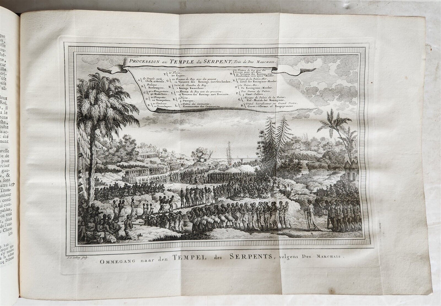 1748 TRAVELS TO AFRICA antique ILLUSTRATED Histoire generale des voyages vol. 5
