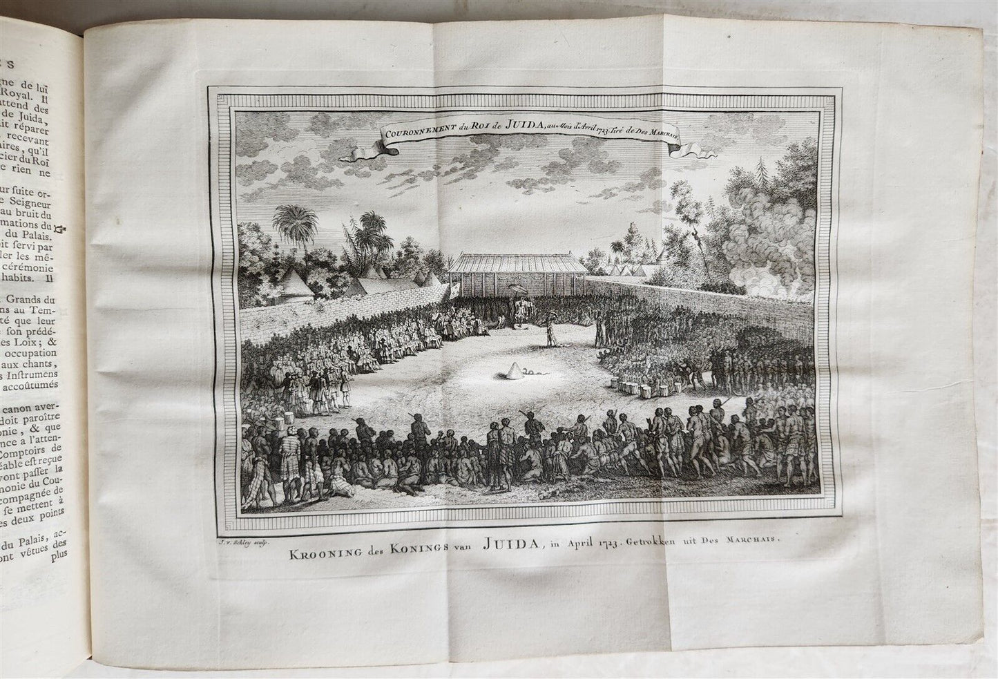 1748 TRAVELS TO AFRICA antique ILLUSTRATED Histoire generale des voyages vol. 5