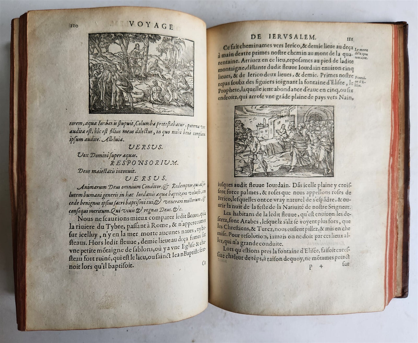 1573 VOYAGE to JERUSALEM & HOLY LAND PLACES antique FULLY ILLUSTRATED w/ MAPS