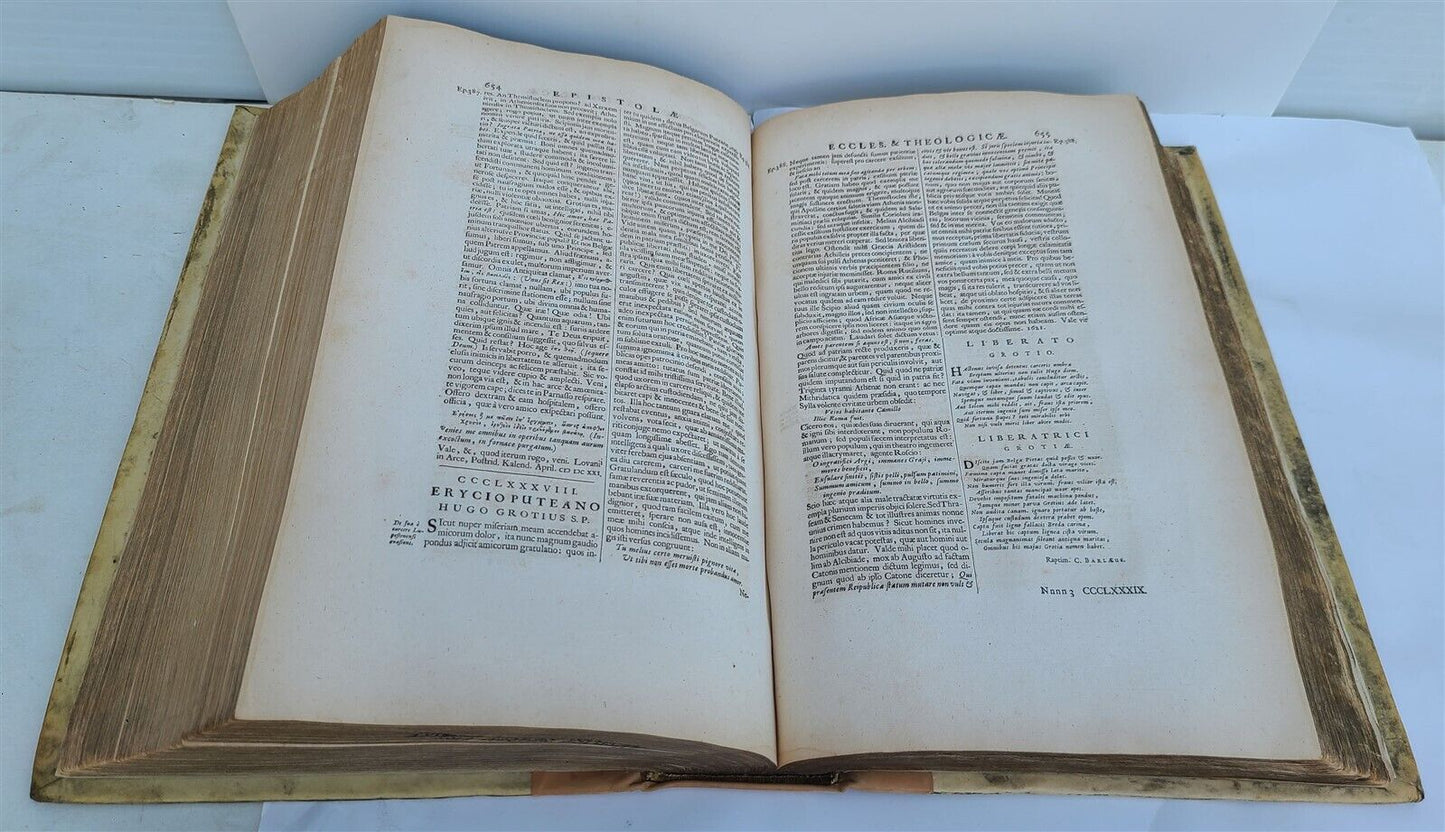 1684 Protestantism antique VELLUM FOLIO Paestantium Eruditorum Virorum Epistolae