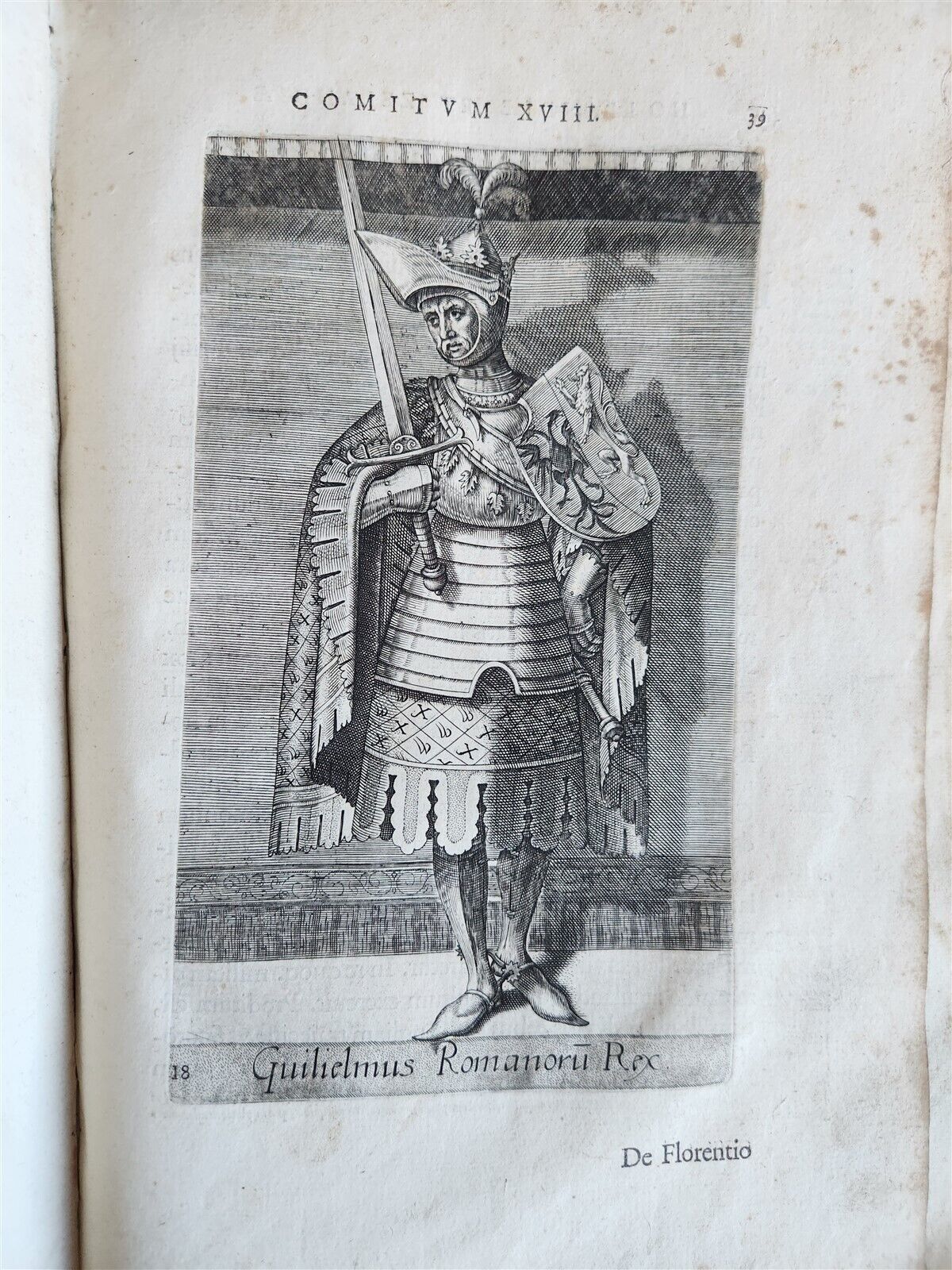 1584 HISTORY of HOLLAND antique ILLUSTRATED vellum bound Netherlands 16th CENT.