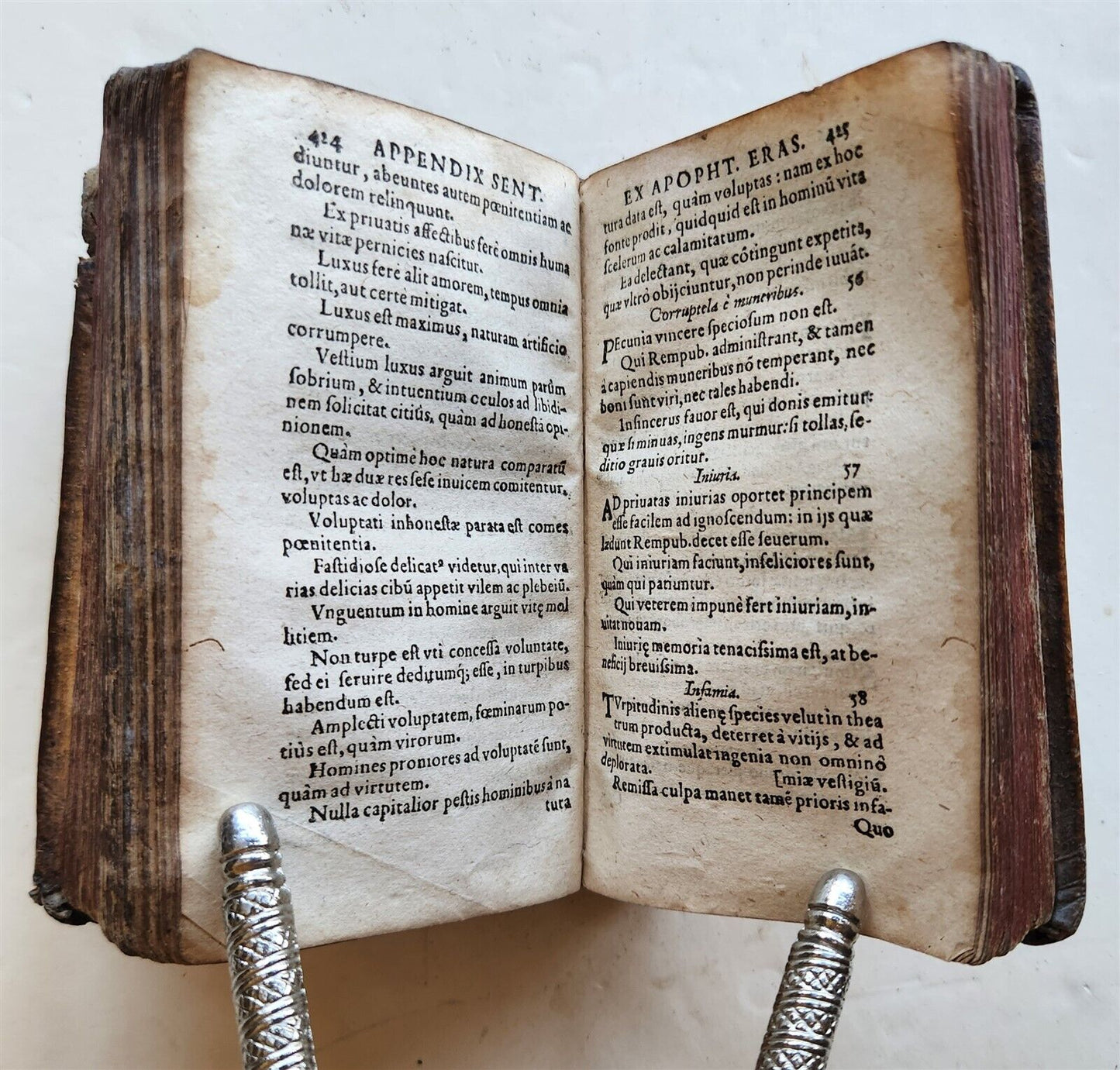 1584 CICERO Sententiae insigniores antique 16th CENTURY pigskin binding