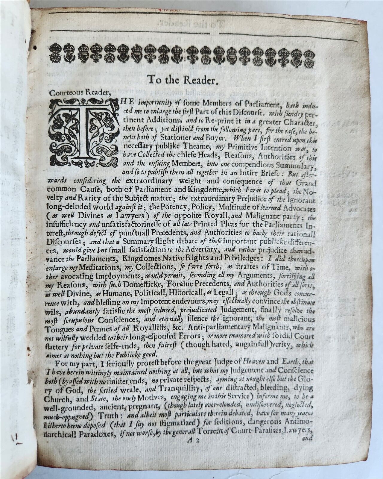 1643 TREACHERY & DISLOYALTY of PAPISTS to THEIR SOVEREIGNES antique in ENGLISH